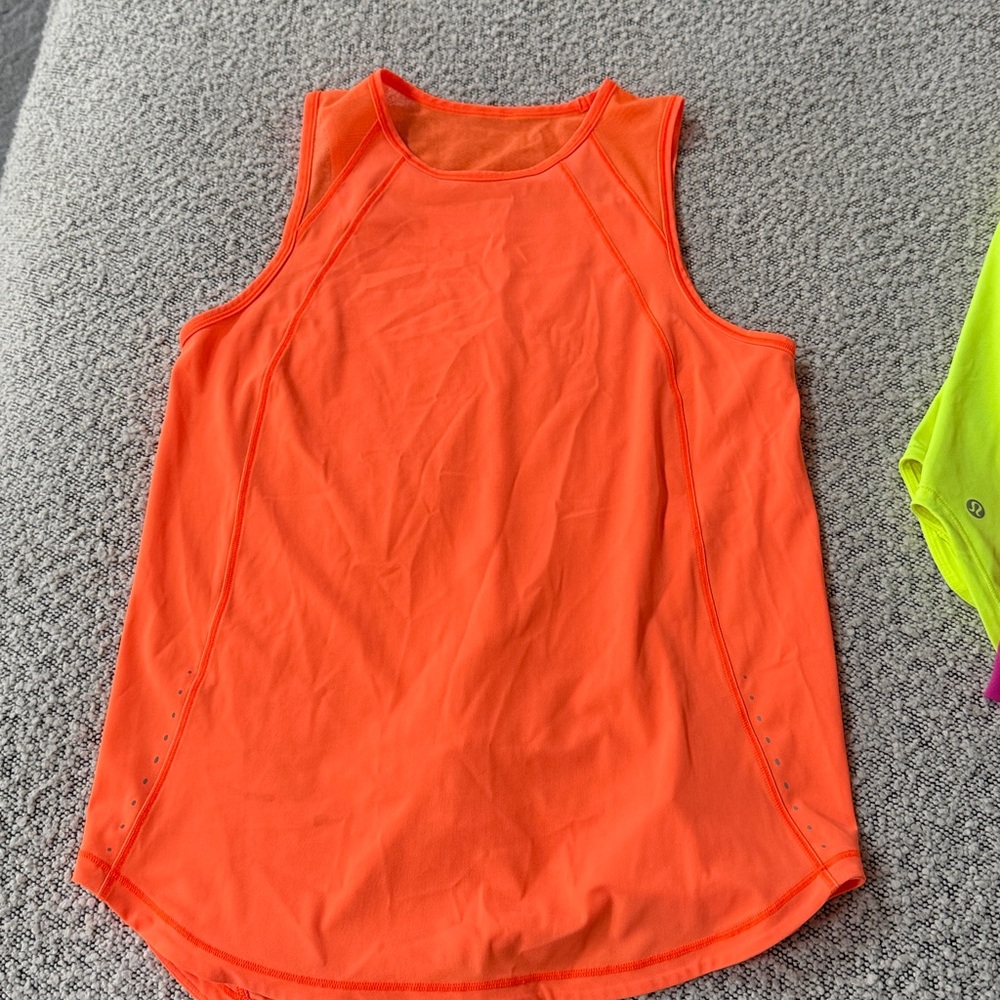 Lululemon Vibrant Sleeveless Women's Tops - Orange, Purple, Yellow - Picture 6 of 9